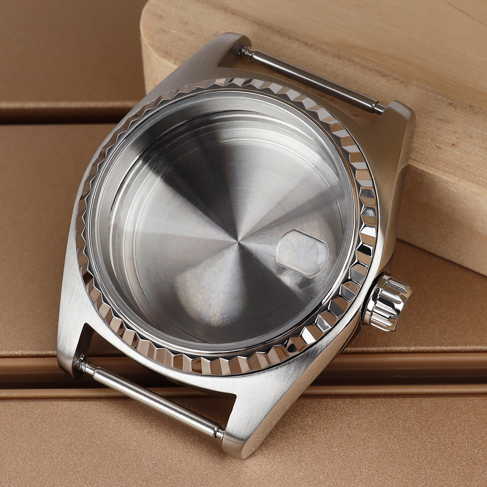 Reel Case - NH35 36 Silver Polished Watch Cases