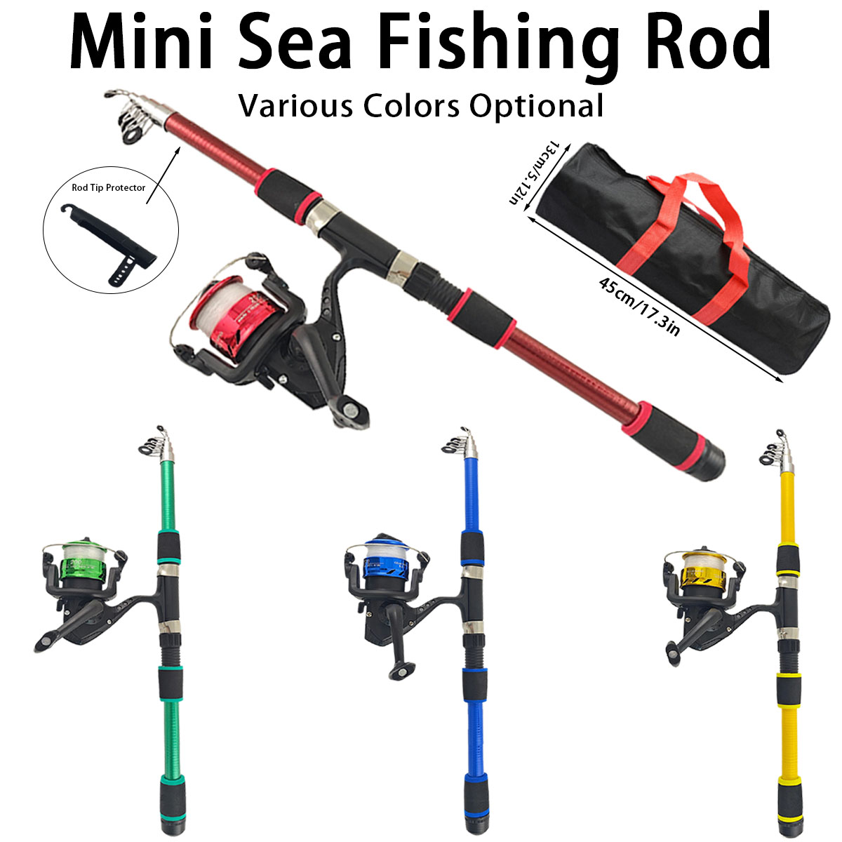Reel Bag - Mini Telescopic Sea Fishing Rod Combo