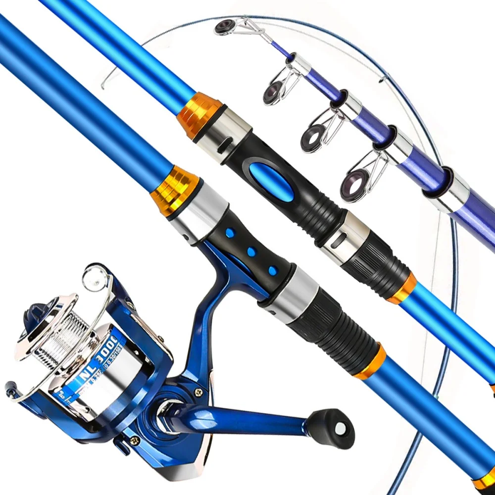 2.1-3.6M Telescopic Glass Fibe - огляд і ціна Spincast Reel